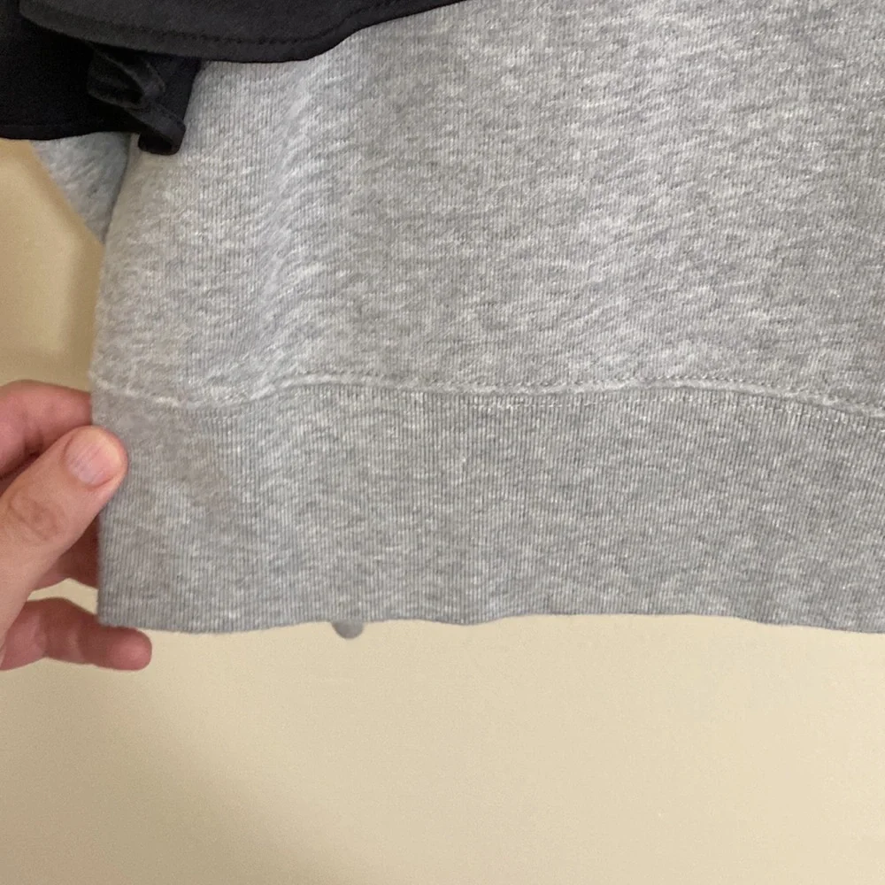 J. Crew Asymmetrical Ruffle Sweatshirt